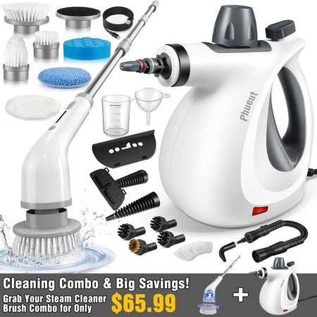 Pressurized Steam Cleaner & Spin Scrubber