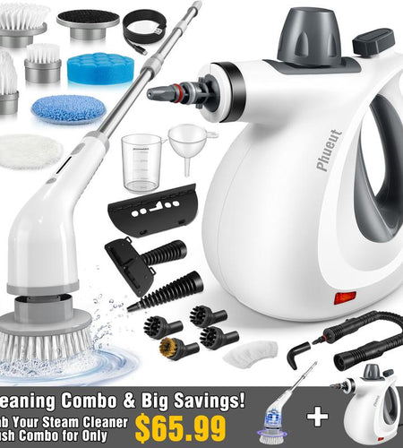 Pressurized Steam Cleaner & Spin Scrubber