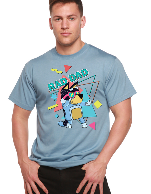 Load image into Gallery viewer, Rad Dad Bluey Men's Bamboo Short Sleeve Graphic T-Shirt
