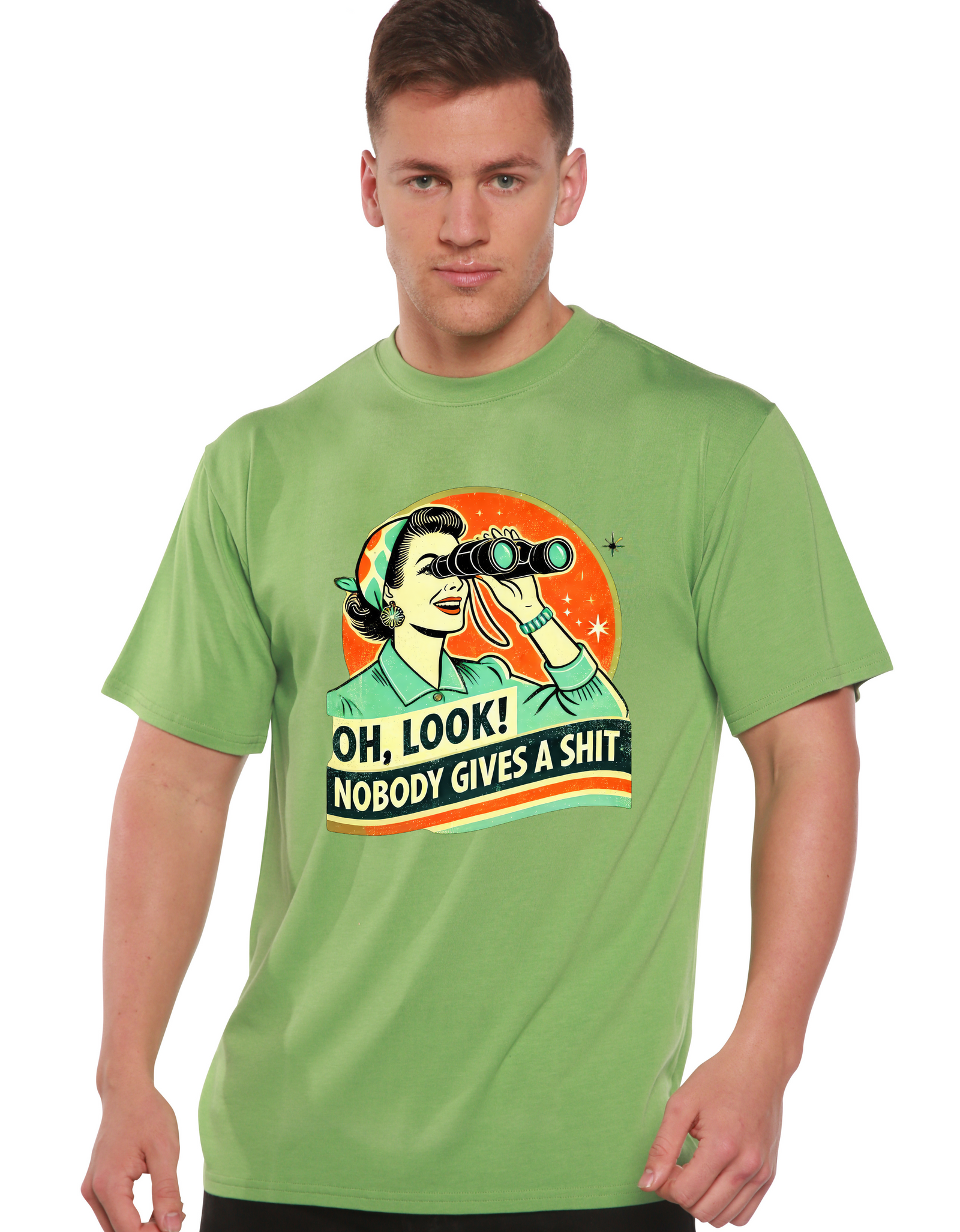 Funny Retro Woman Unisex Bamboo/Cotton Graphic T-Shirt