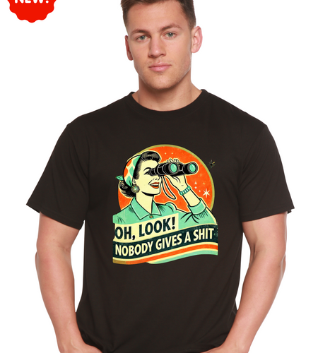 Funny Retro Woman Unisex Bamboo/Cotton Graphic T-Shirt