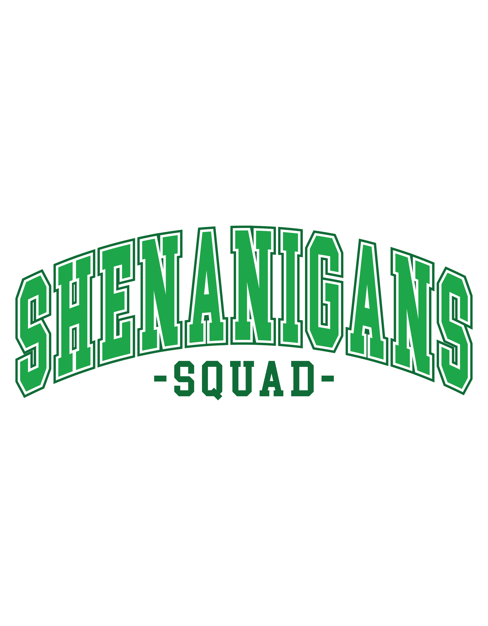 Shenanigans Squad Unisex Bamboo/Cotton Graphic T-Shirt