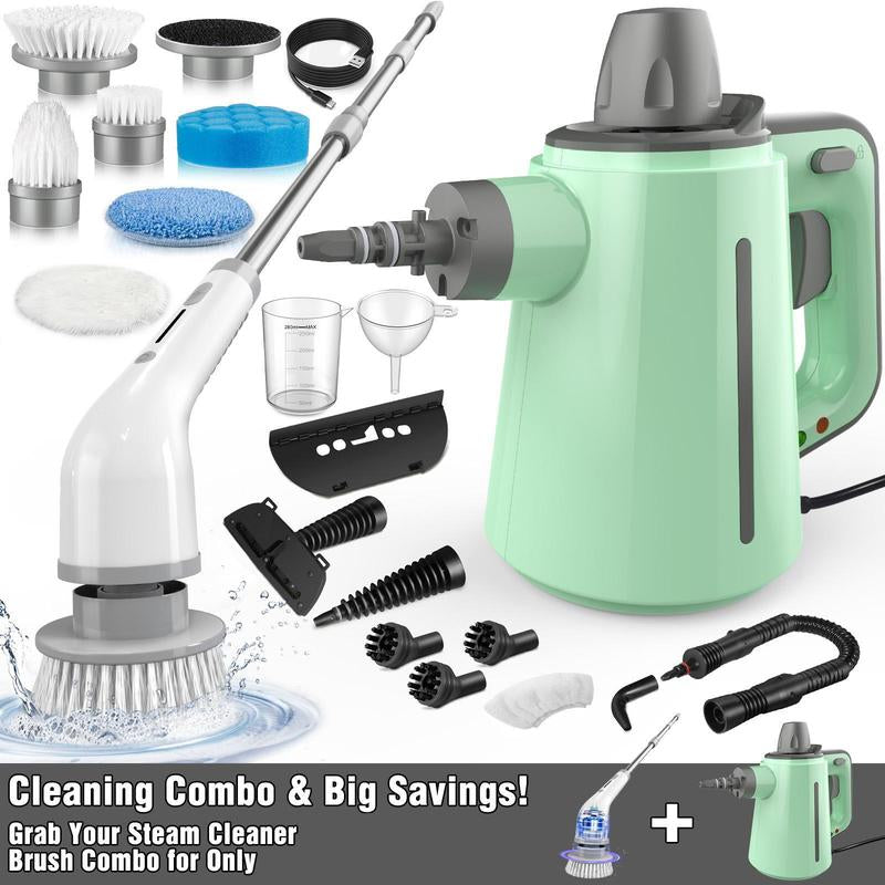 Pressurized Steam Cleaner & Spin Scrubber
