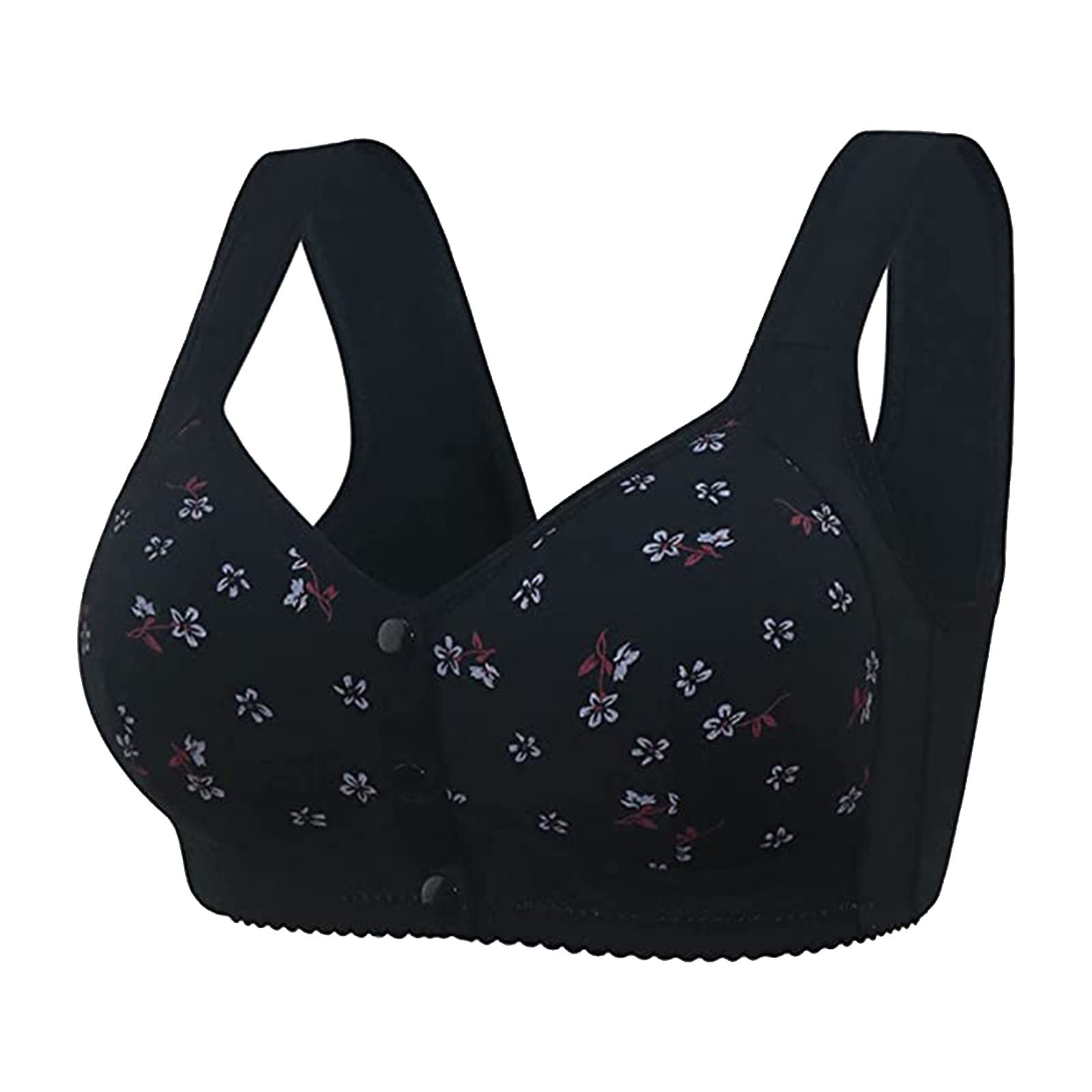 Daisy Bras for Older Women, Upgraded Daisy Bra for Seniors Front Closure, 2025 No Underwire Comfortable Bra for Women