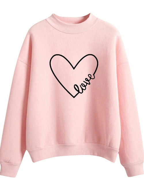 Load image into Gallery viewer, Crewneck Sweatshirts for Women Casual Cute Print Long Sleeve Pullover Lightweight Loose Fit Fleece Tops Fall Clothes
