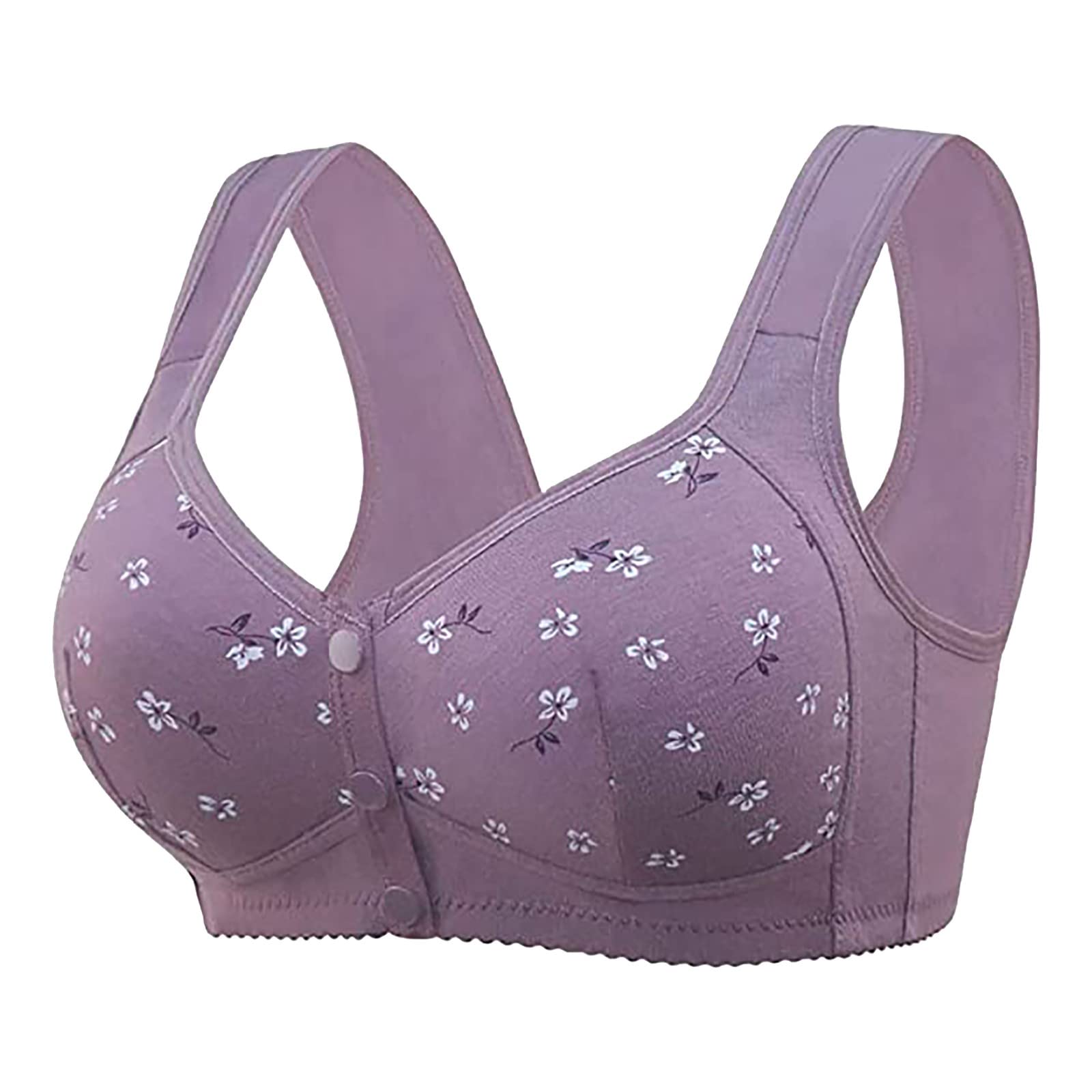 Daisy Bras for Older Women, Upgraded Daisy Bra for Seniors Front Closure, 2025 No Underwire Comfortable Bra for Women