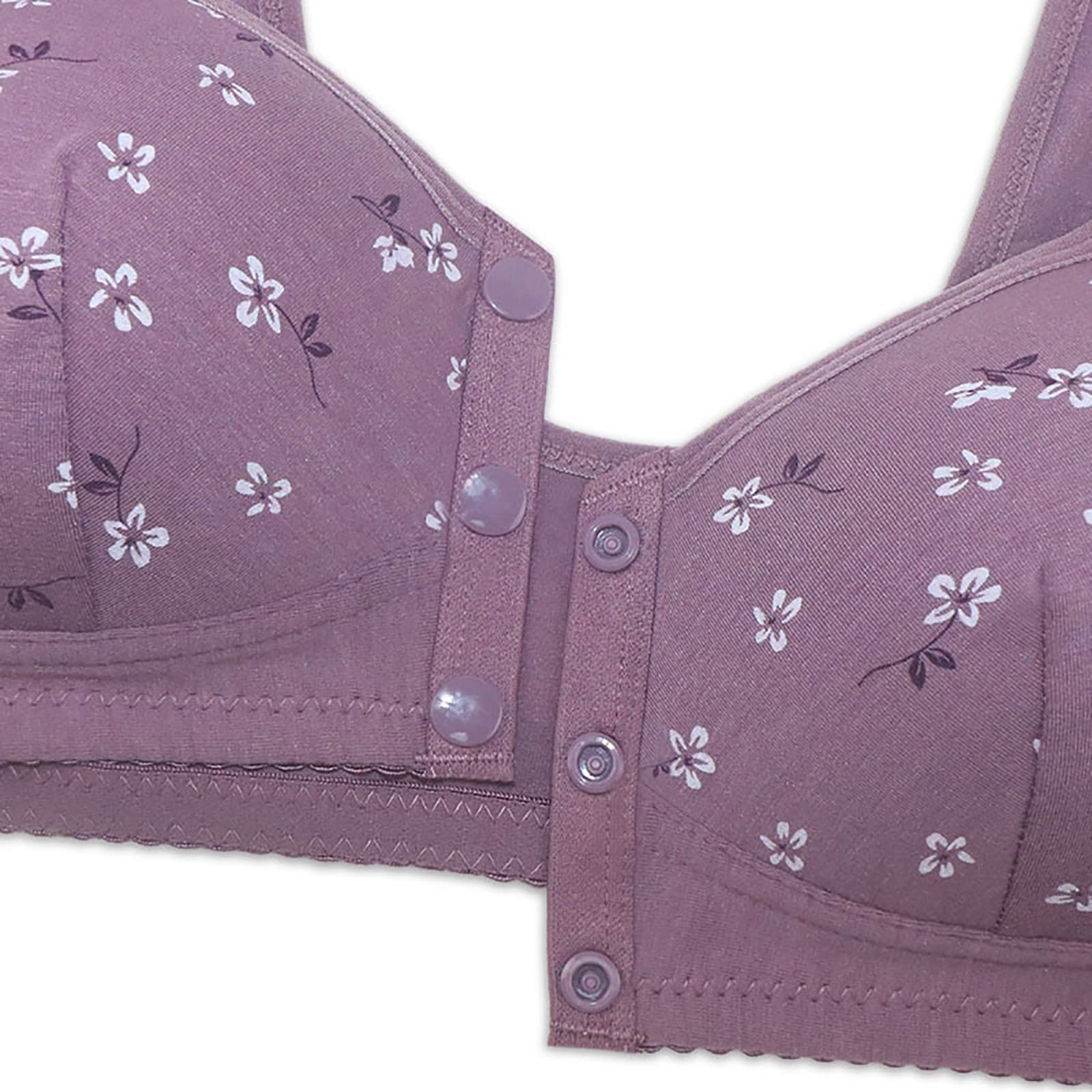 Daisy Bras for Older Women, Upgraded Daisy Bra for Seniors Front Closure, 2025 No Underwire Comfortable Bra for Women