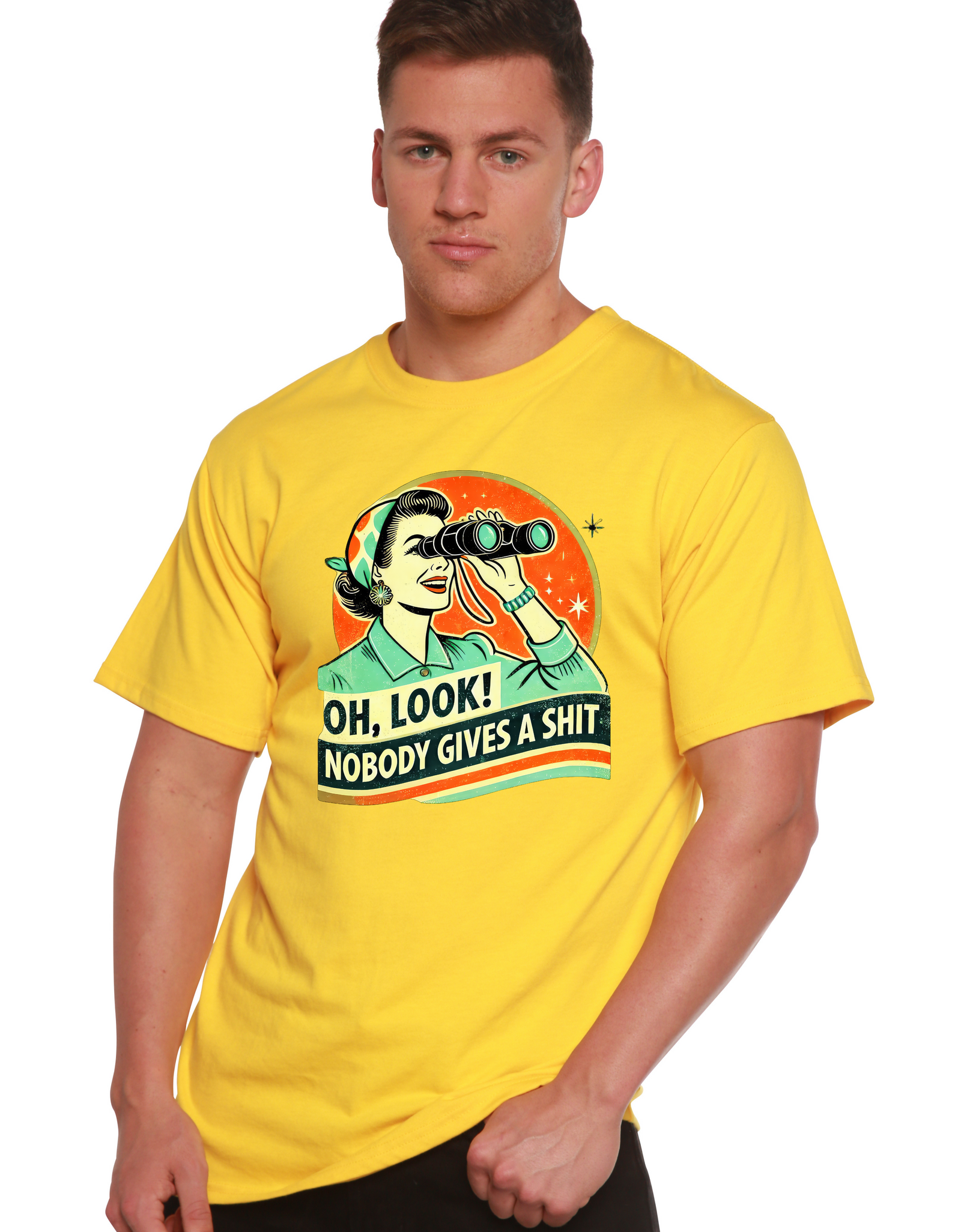 Funny Retro Woman Unisex Bamboo/Cotton Graphic T-Shirt