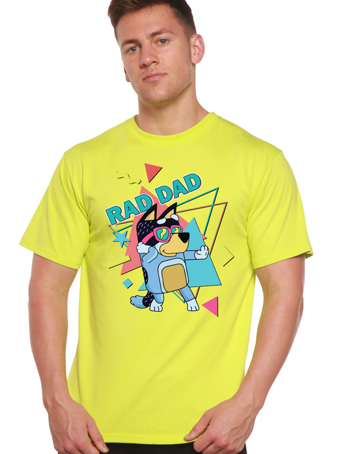 Load image into Gallery viewer, Rad Dad Bluey Men's Bamboo Short Sleeve Graphic T-Shirt
