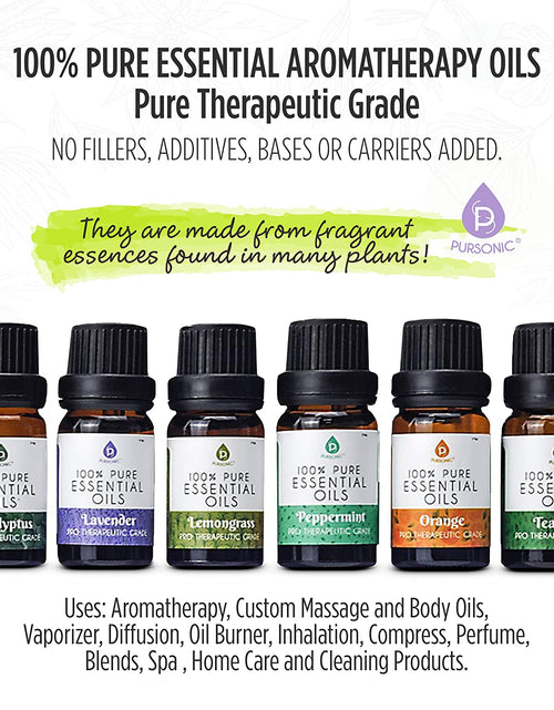 Load image into Gallery viewer, Pursonic Ultimate Wellness Bundle: Air Purifier, Diffuser &amp; Essential Oils Set
