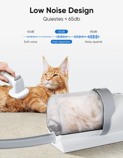 Load image into Gallery viewer, Dog Grooming Kit, 2.5L Pet Hair Grooming Vacuum, 5-In-1 Electric Clippers Cleaning Sets for Dog/Cat/Other Animals, White
