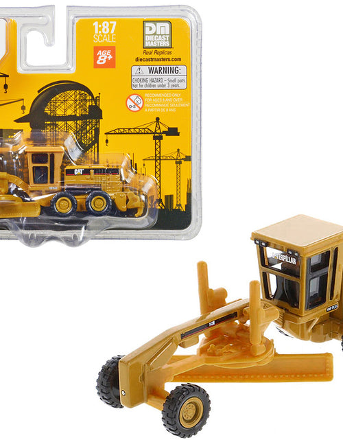 Load image into Gallery viewer, CAT Caterpillar 163H Motor Grader Yellow 1/87 Diecast Model
