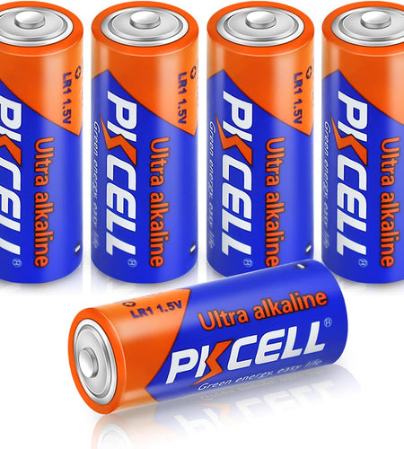 5 Counts 1.5V LR1/MN9100/E90/N Size Alkaline Batteries, Leak-Proof Batteries, High Performance and Powerful Batteries, Suitable for All Kinds of Electronic Equipment