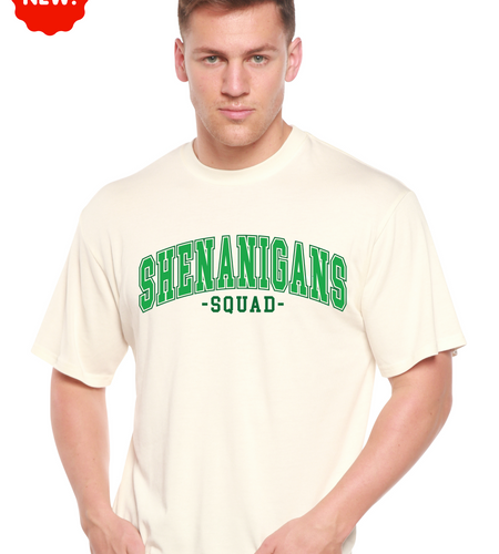 Shenanigans Squad Unisex Bamboo/Cotton Graphic T-Shirt