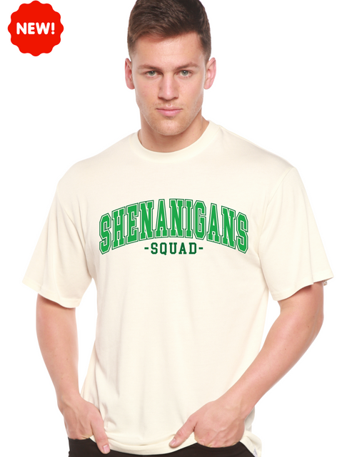 Load image into Gallery viewer, Shenanigans Squad Unisex Bamboo/Cotton Graphic T-Shirt
