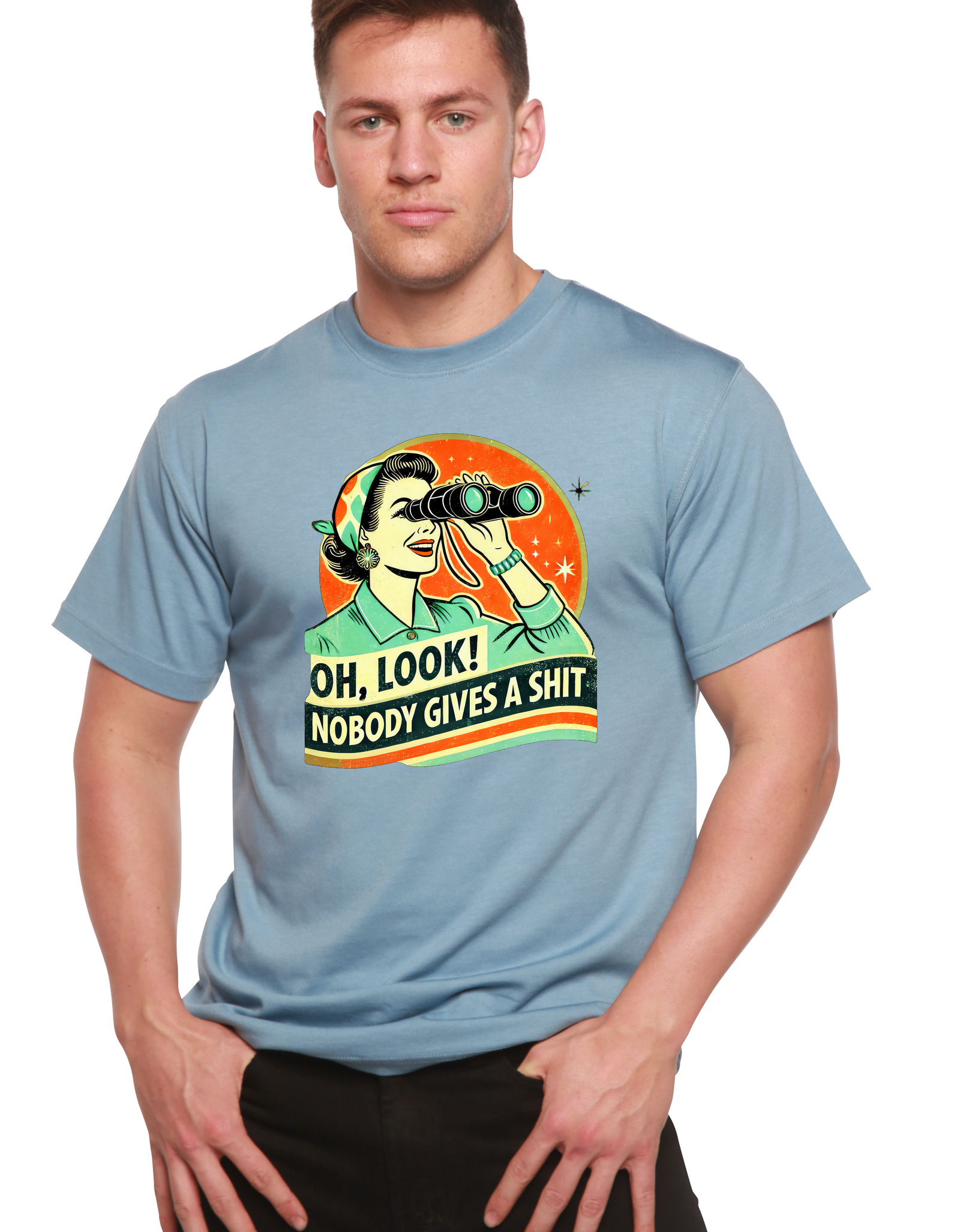 Funny Retro Woman Unisex Bamboo/Cotton Graphic T-Shirt