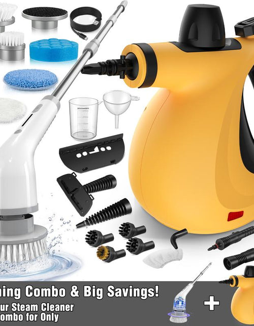 Load image into Gallery viewer, Pressurized Steam Cleaner &amp; Spin Scrubber
