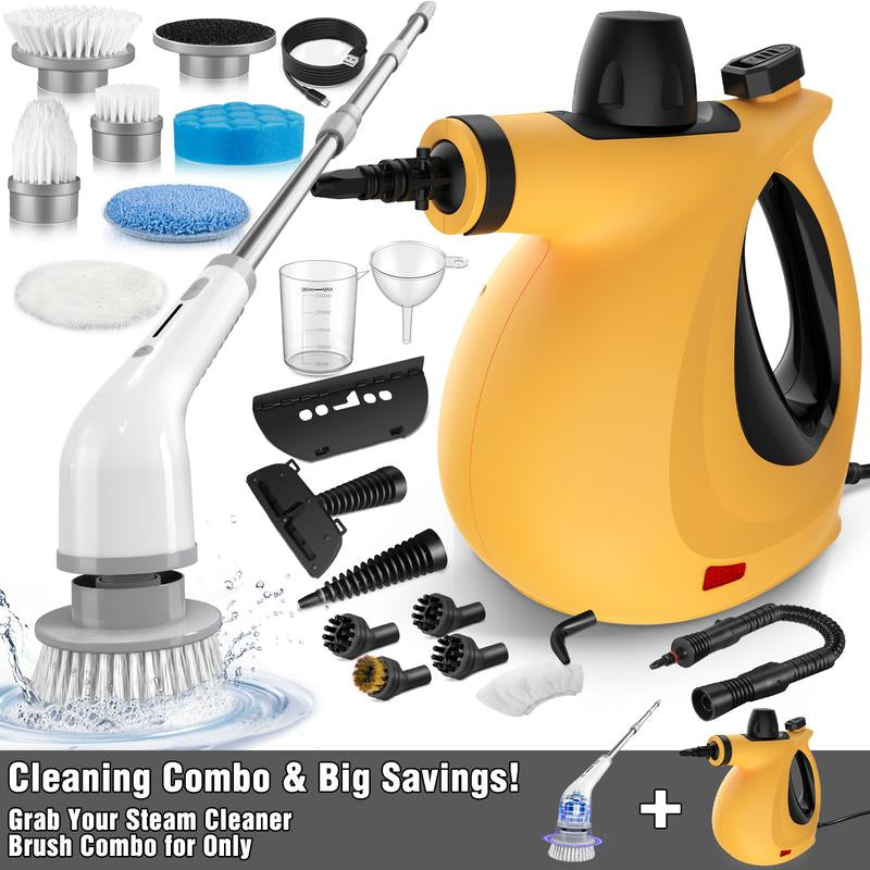 Pressurized Steam Cleaner & Spin Scrubber