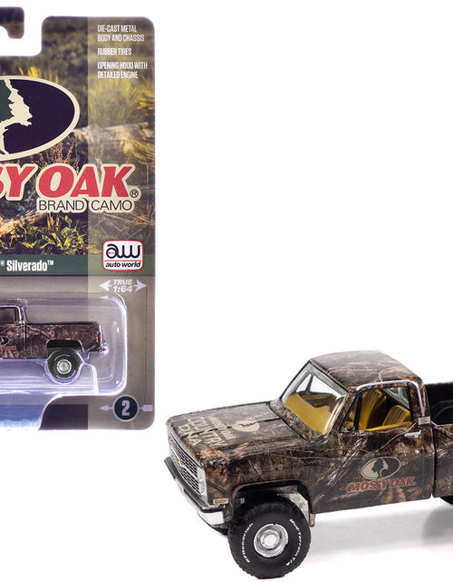 Load image into Gallery viewer, 1983 Chevrolet Silverado Pickup Truck Mossy Oak Diecast
