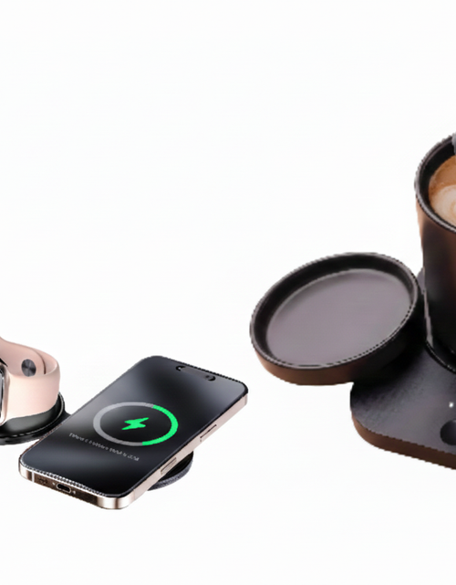Load image into Gallery viewer, Complete Wireless Charging &amp; Comfort Bundle – Sip &amp; Charge 2-in-1 Mug Warmer + 5-in-1 Folding Charging Station
