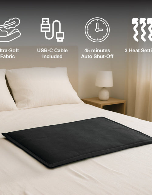 Load image into Gallery viewer, Fast Charging Power Bank &amp; Heating Pad Duo delivers portable power and soothing heat therapy in one device for comfort, travel, and daily use.
