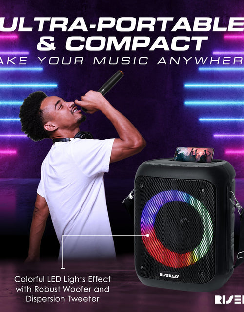 Load image into Gallery viewer, Portable Karaoke Machine with Wireless Microphones - Dual Mic Speaker
