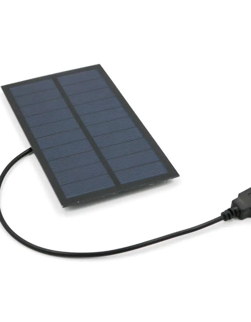 Load image into Gallery viewer, Portable USB Solar Charger with solar panel and connector for outdoor use

