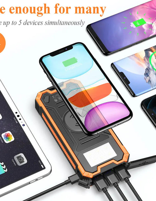 Load image into Gallery viewer, Portable Wireless Solar Mobile Power Bank
