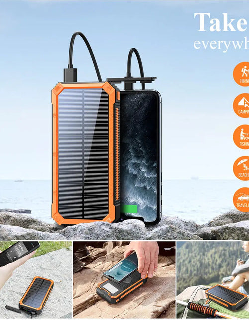 Load image into Gallery viewer, Portable Wireless Solar Mobile Power Bank
