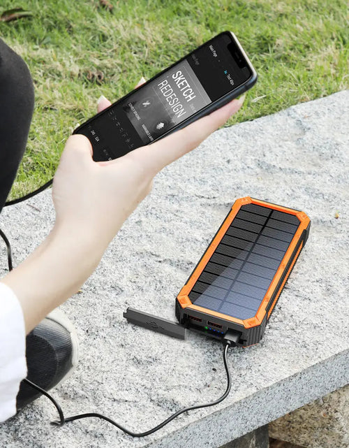 Load image into Gallery viewer, Portable Wireless Solar Mobile Power Bank
