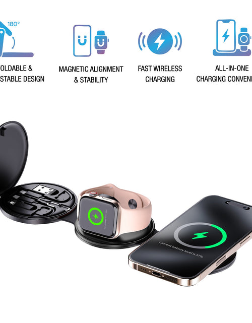 Load image into Gallery viewer, Complete Wireless Charging &amp; Comfort Bundle – Sip &amp; Charge 2-in-1 Mug Warmer + 5-in-1 Folding Charging Station

