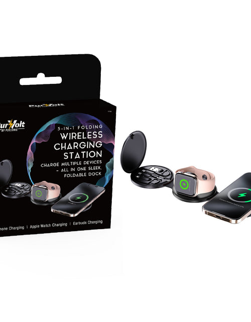 Load image into Gallery viewer, Complete Wireless Charging &amp; Comfort Bundle – Sip &amp; Charge 2-in-1 Mug Warmer + 5-in-1 Folding Charging Station
