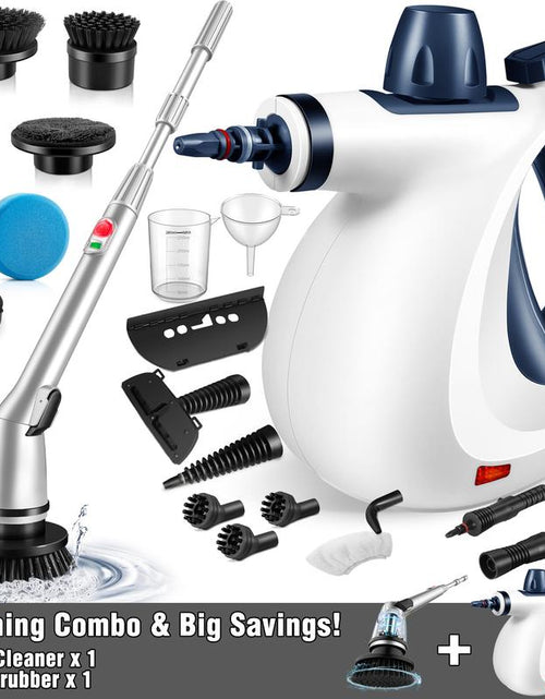 Load image into Gallery viewer, Pressurized Steam Cleaner &amp; Spin Scrubber
