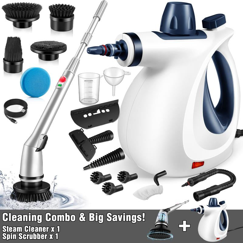 Pressurized Steam Cleaner & Spin Scrubber