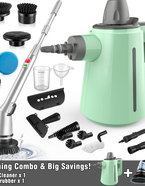 Load image into Gallery viewer, Pressurized Steam Cleaner &amp; Spin Scrubber
