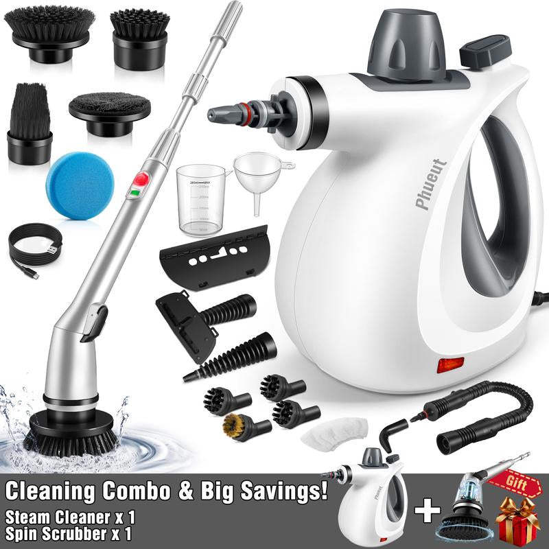 Pressurized Steam Cleaner & Spin Scrubber