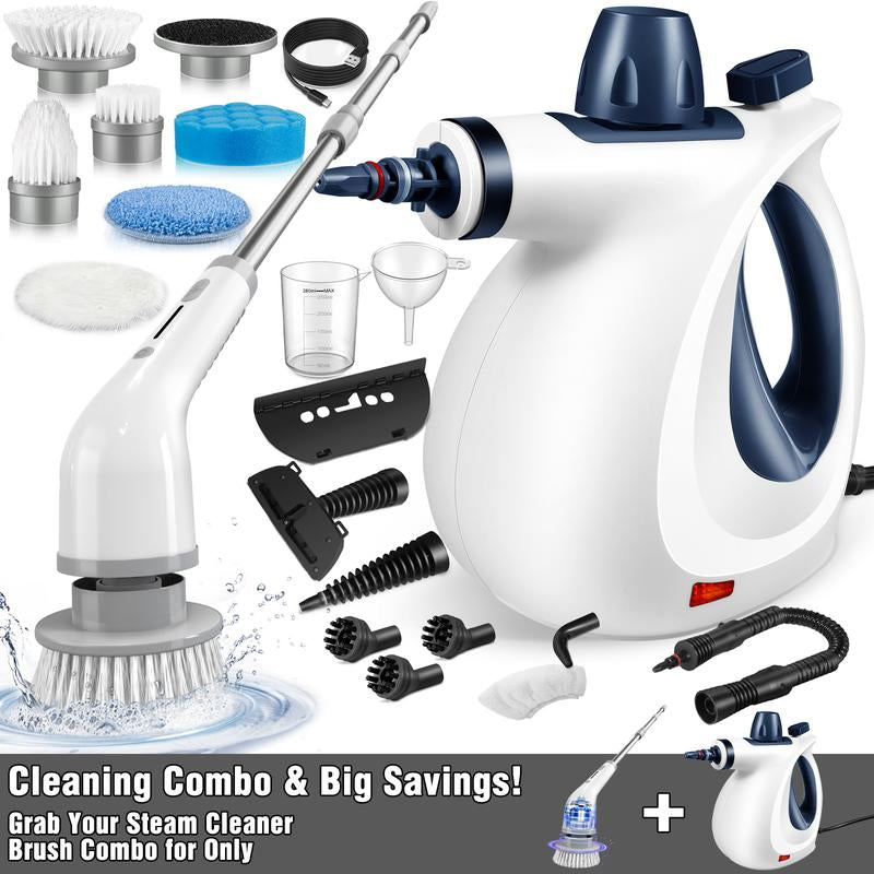 Pressurized Steam Cleaner & Spin Scrubber
