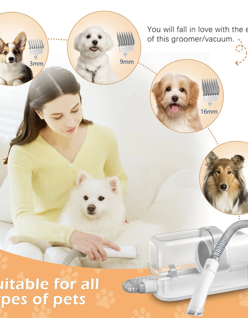 Load image into Gallery viewer, Dog &amp; Cat Grooming Clippers Kit, Adjustable Corded Electric with Accessories (9 Pack)
