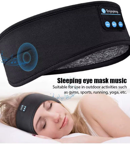 Fone Bluetooth Earphones Sports Sleeping Headband Elastic Wireless Headphones Music Eye Mask Wireless Bluetooth Headset Headband