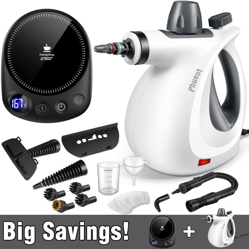 Pressurized Steam Cleaner & Spin Scrubber