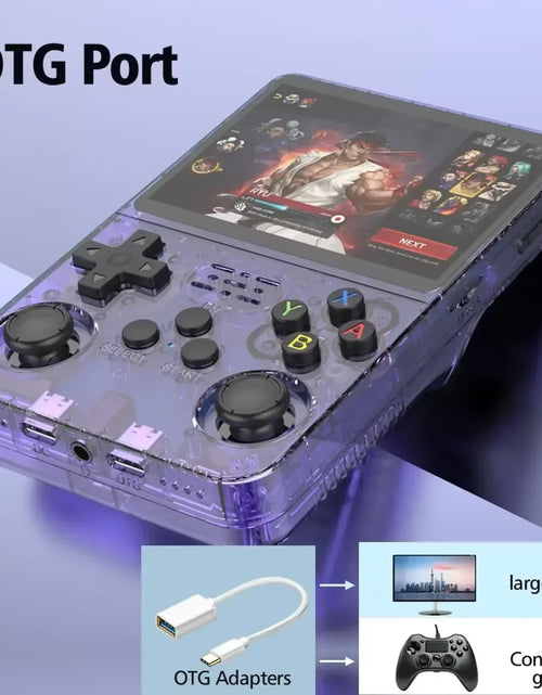 Load image into Gallery viewer, R36S Retro Handheld Video Game Console ARKOS System 3.5 Inch IPS Screen Classic Portable Pocket Video Player 128G Games Boy Gift
