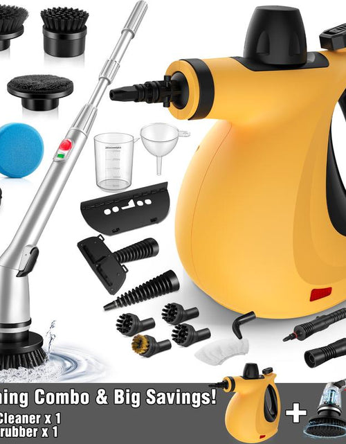 Load image into Gallery viewer, Pressurized Steam Cleaner &amp; Spin Scrubber
