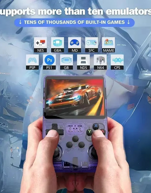 Load image into Gallery viewer, R36S Retro Handheld Video Game Console ARKOS System 3.5 Inch IPS Screen Classic Portable Pocket Video Player 128G Games Boy Gift
